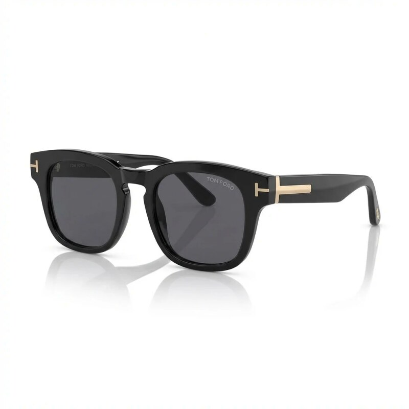 Tom Ford Square Trendy Cool Black Sunglasses