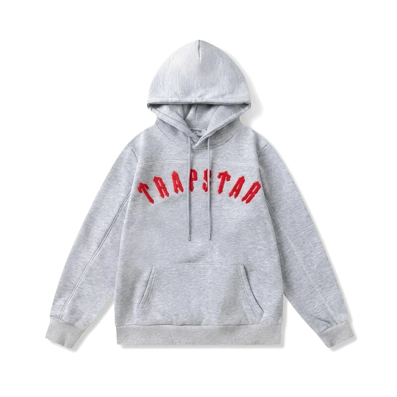 Trapstar Letter Style Grey Hoodie