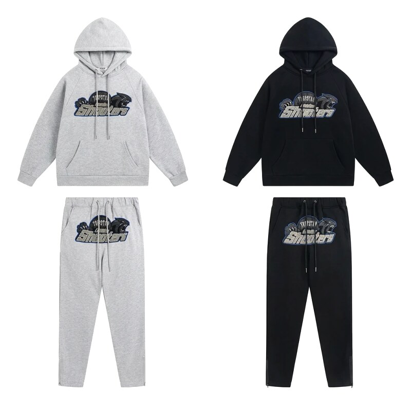 Trapstar Panther Series Casual Set (Grey/Black)