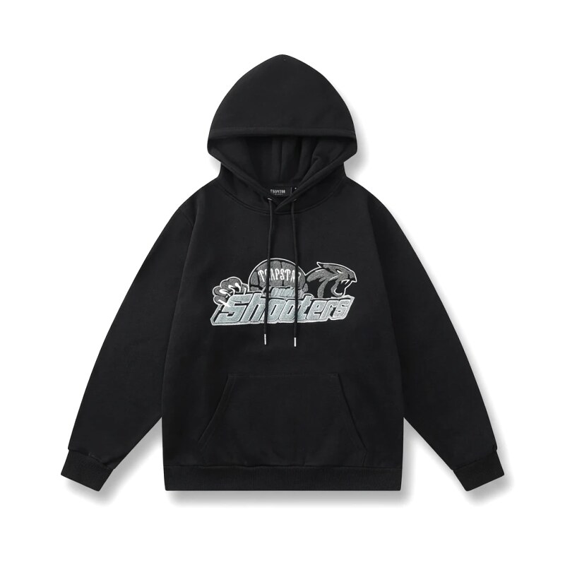 Trapstar - printed trendy and cool black hoodie