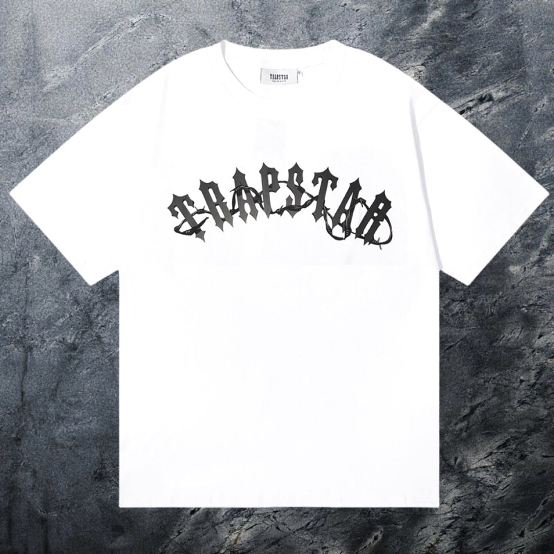 Trapstar Streetwear Keys graphic T-shirt Black White Key with Logo Accent