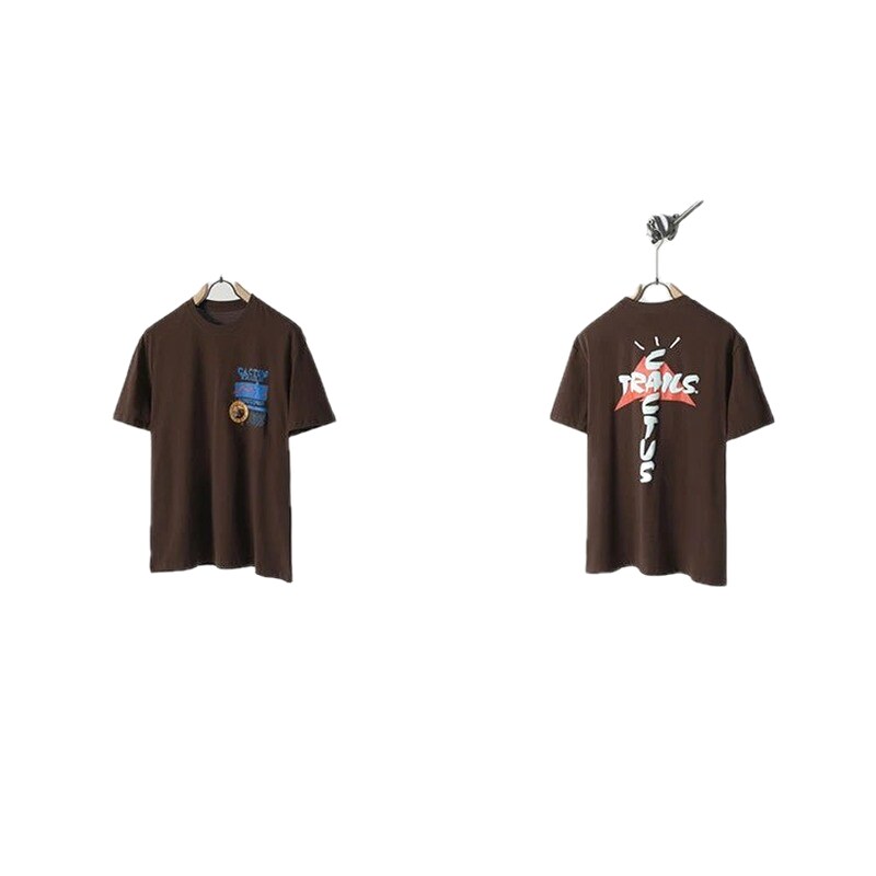Travis Scott Cactus Graffiti Brown T-Shirt