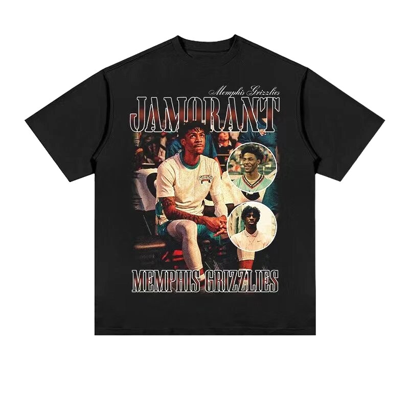 Tupac Easy Match Portrait graphic T-shirt Black Tupac Collage for Everyday Use