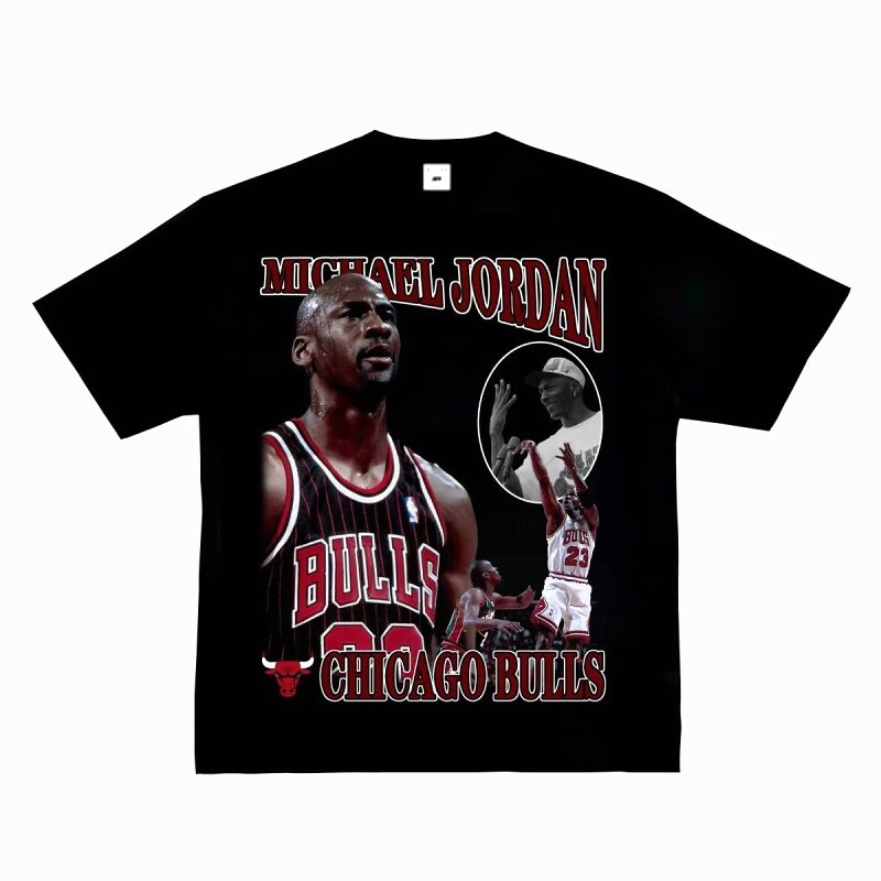 Tupac Sport Portrait graphic T-shirt Black Tupac Collage for Warm Weather