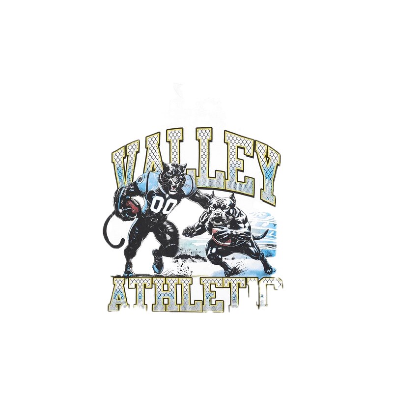 Valley Sports American Retro White Short-sleeve T-shirt