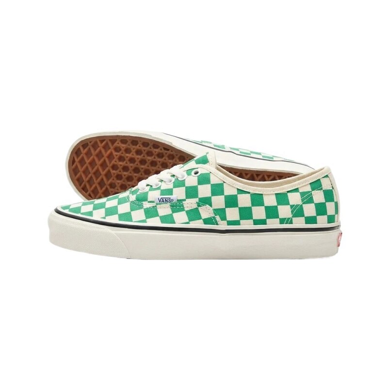 Vans Checkerboard Green and White Casual Shoes