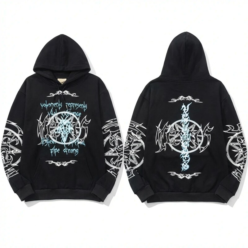 Vetements dark style black sweatshirt