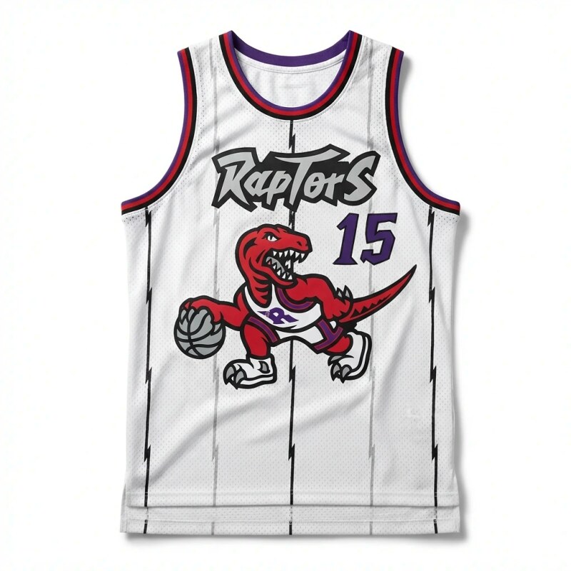 Vince Carter's white jersey of the Raptors team.