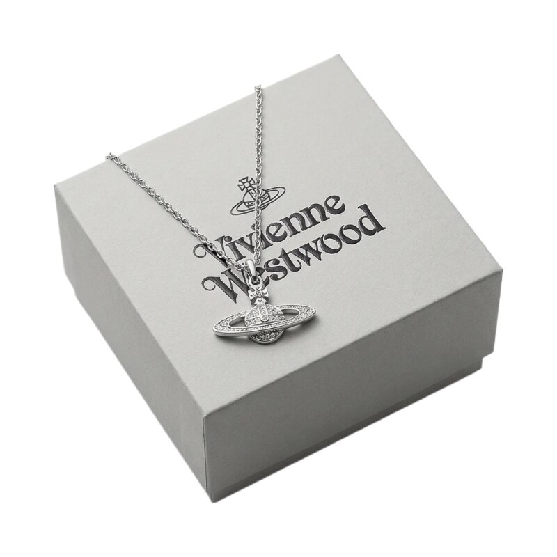 Vivienne Westwood Saturn Silver Necklace