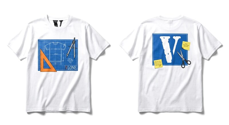 Vlone trendy white T-shirt