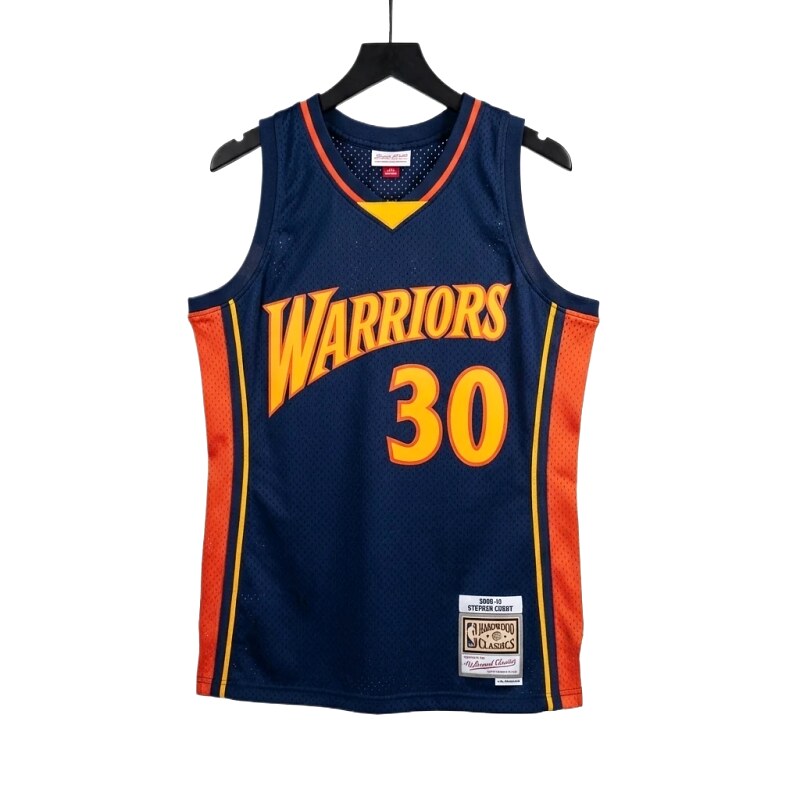 Warriors Curry No. 30 retro jersey
