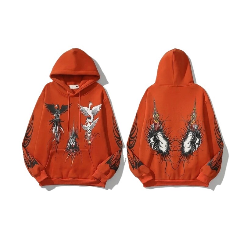 WDW Orange Hoodie with National Tide Style