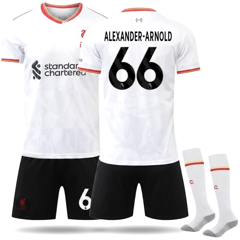 White football jersey No. 66 of LFC