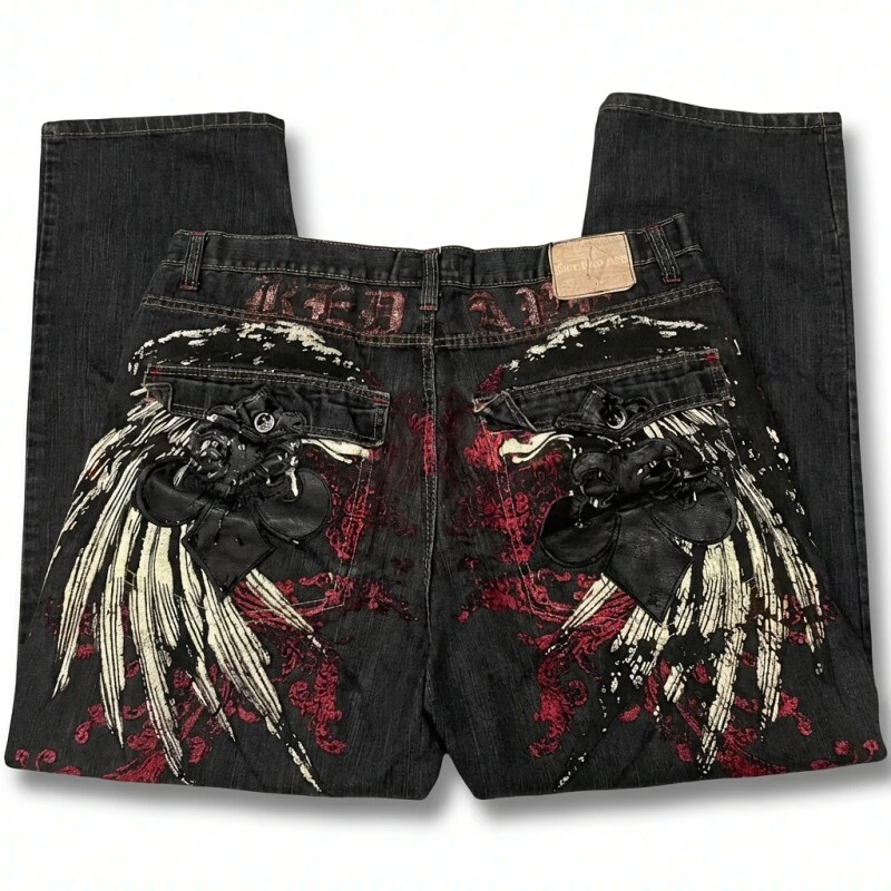 Y2K dark style jeans