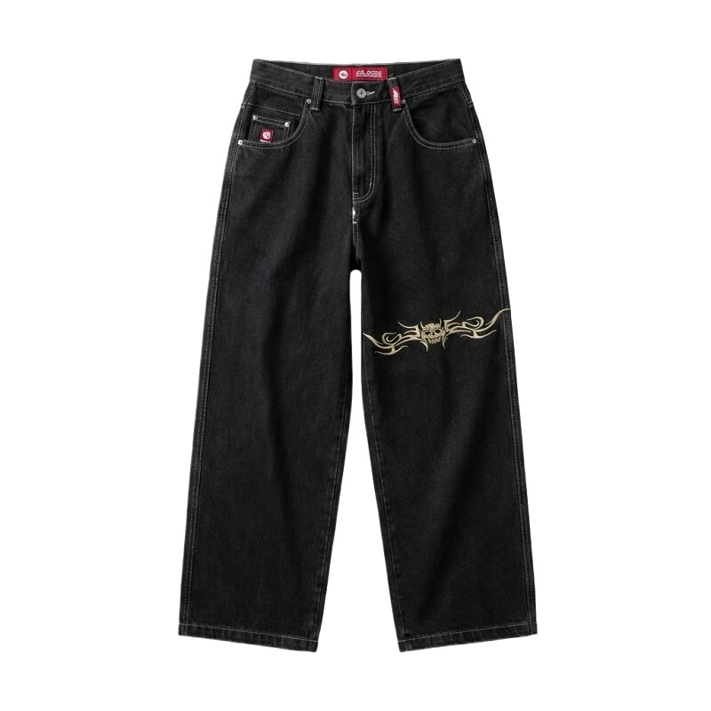 Y2K style black jeans