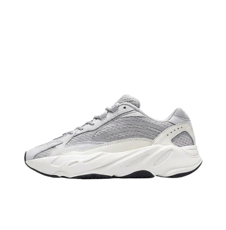 Yeezy retro gray and white sports shoes