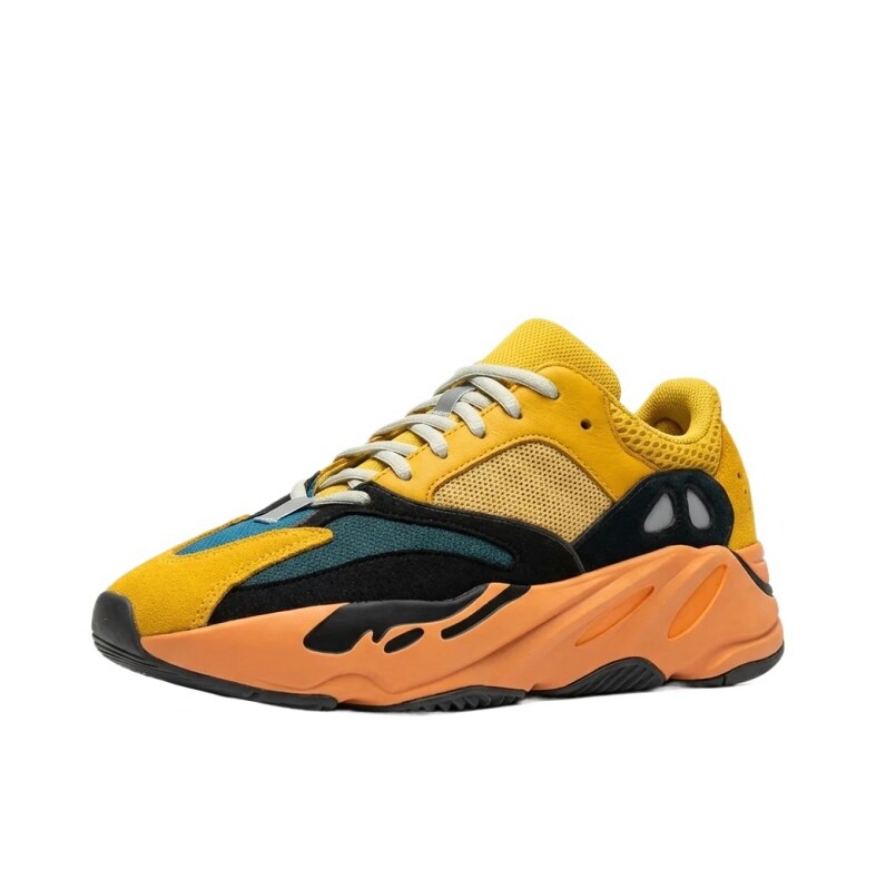 Yeezy retro orange-yellow sports shoes